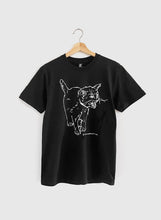 Load image into Gallery viewer, Kitten Screaming T-Shirt - Black
