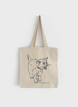 Load image into Gallery viewer, Kitten Screaming Tote - Natural
