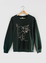 Load image into Gallery viewer, Kitten Screaming Sweatshirt - Forest
