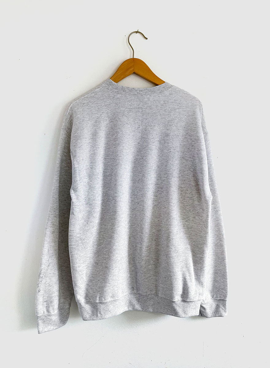 Tシャツ・カットソー +AMBLER+ Cat biting Cat pullover neck crew sweater knit gray AMBLER Cat Biting Cat Crew Neck Sweater – SeoulSeoul