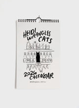 Load image into Gallery viewer, Heidi Wrangles Cats 2026 Calendar - Small
